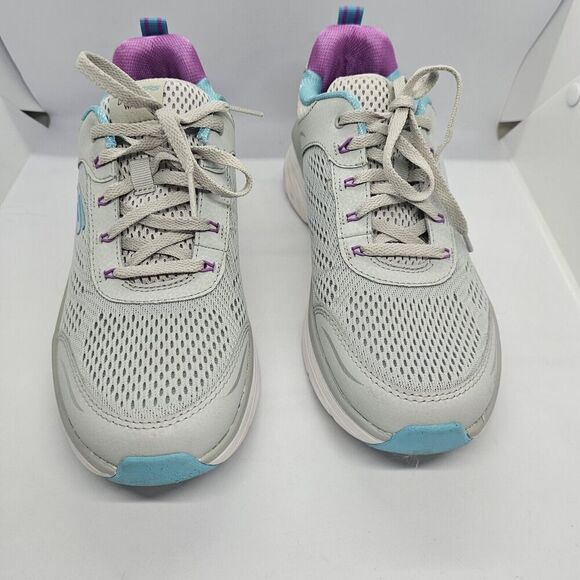 Skechers Shoes Relaxed Fit D'Lux Walker Infinite Motion Sneakers Size 9 Gray - Picture 1 of 11